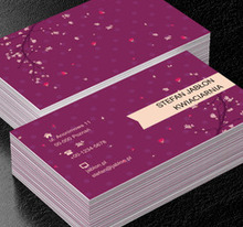 Kwitnąca jabłoń, Motywy, Roślinne - Wizytówki Netprint