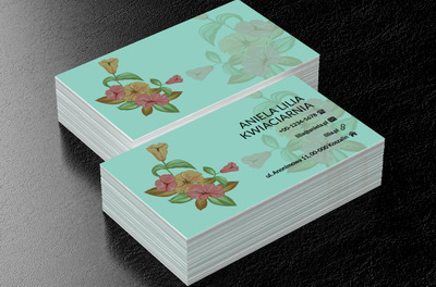 Delikatne kwiaty, Motywy, Roślinne - Wizytówki Netprint