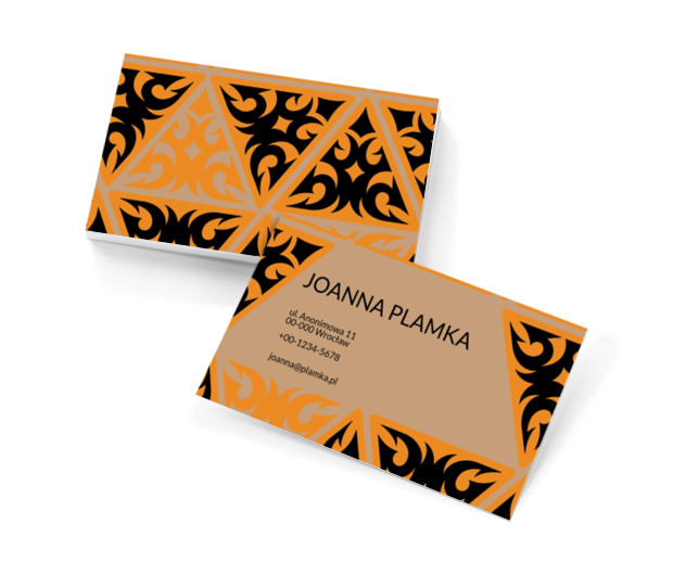 Wyrazisty ornament, Motywy, Tła i tekstury - Wizytówki Netprint szablony online