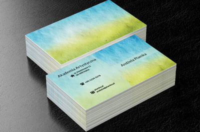 Niebiesko-zielona tekstura, Motywy, Tła i tekstury - Wizytówki Netprint