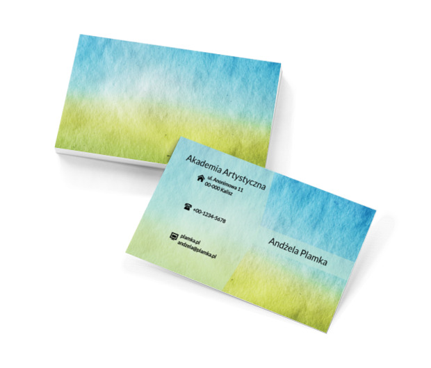 Niebiesko-zielona tekstura, Motywy, Tła i tekstury - Wizytówki Netprint szablony online