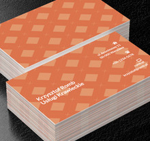 Pomarańczowe romby, Motywy, Tła i tekstury - Wizytówki Netprint