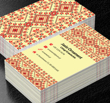 Kolorowy ornament, Motywy, Tła i tekstury - Wizytówki Netprint