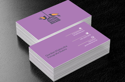 Ptaszki w klatce, Motywy, Zwierzęta - Wizytówki Netprint