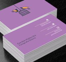 Ptaszki w klatce, Motywy, Zwierzęta - Wizytówki Netprint