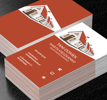 Domu szeregowe, Nieruchomość, Biuro nieruchomości - Wizytówki Netprint