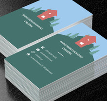 Górski dom, Nieruchomość, Biuro nieruchomości - Wizytówki Netprint