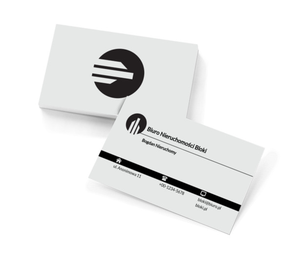 Wieżowce w kole, Nieruchomość, Biuro nieruchomości - Wizytówki Netprint szablony online