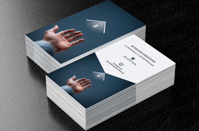 Męska dłoń, Nieruchomość, Wynajem mieszkań - Wizytówki Netprint