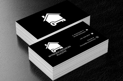 Klucz pod domem, Nieruchomość, Wynajem mieszkań - Wizytówki Netprint