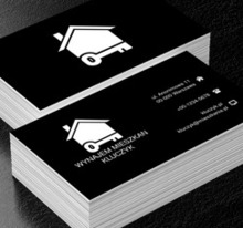 Klucz pod domem, Nieruchomość, Wynajem mieszkań - Wizytówki Netprint