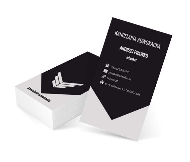 Stos książek, Prawo, Kancelaria adwokacka - Wizytówki Netprint szablony online