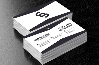 Grafitowy paragraf, Prawo, Radca Prawny - Wizytówki Netprint