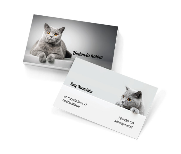 Wzbudzamy miłe odczucia, Środowisko i Przyroda, Hodowla zwierząt - Wizytówki Netprint szablony online