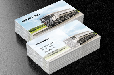 Do celu i na czas, Transport, Transport Towarów - Wizytówki Netprint