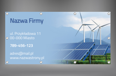 Reklama pełna natury, Środowisko i Przyroda, Odnawialne źródła energii  - Banery Netprint