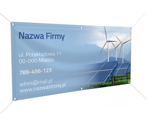 Reklama pełna natury, Środowisko i Przyroda, Odnawialne źródła energii  - Banery Netprint szablony online