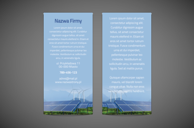 Błękit, który przyciąga, Środowisko i Przyroda, Odnawialne źródła energii - Ulotki Netprint