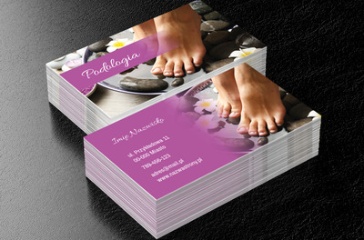 Z dużą troską o stopy, Zdrowie i uroda, SPA - Wizytówki Netprint