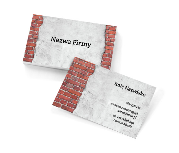 Dacie radę każdej ścianie, Motywy, Tła i tekstury - Wizytówki Netprint szablony online