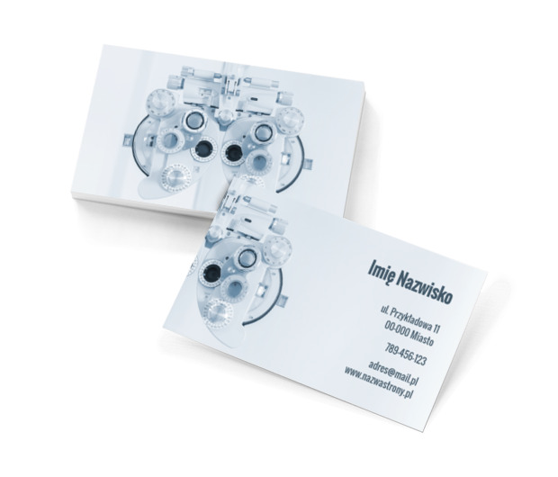 Ludzki wzrok bez tajemnic, Medycyna, Lekarz - Wizytówki Netprint szablony online