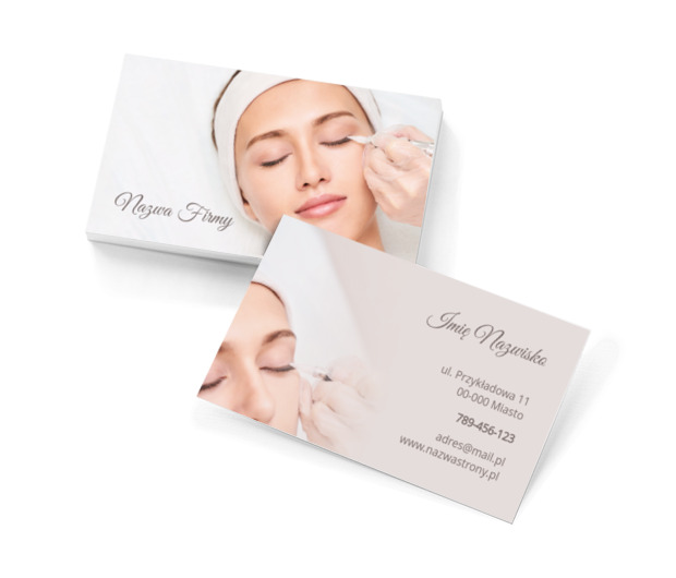 Specjalność-poprawianie natury, Zdrowie i uroda, Salon kosmetyczny - Wizytówki Netprint szablony online