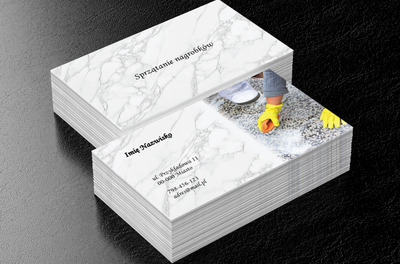 Wszystko we właściwych rękach, Usługi domowe, Firma sprzątająca - Wizytówki Netprint