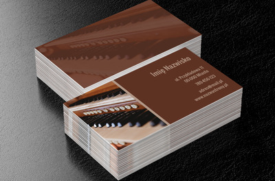 Harmoniczne dźwięki dla wszystkich, Motywy, Przedmioty - Wizytówki Netprint