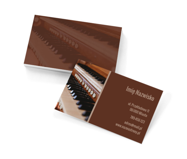 Harmoniczne dźwięki dla wszystkich, Motywy, Przedmioty - Wizytówki Netprint szablony online