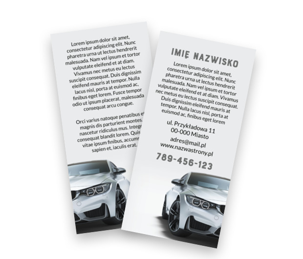 Reklamuj się dynamicznie i efektownie, Motoryzacja, Dealer - Ulotki Netprint szablony online