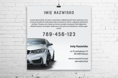 Zaprezentuj duże logo, Motoryzacja, Dealer - Plakaty Wielkoformatowe Netprint