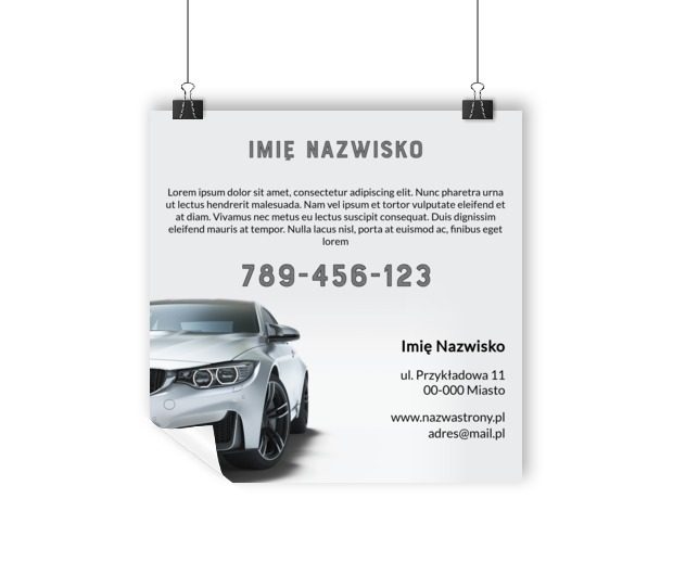 Zaprezentuj duże logo, Motoryzacja, Dealer - Plakaty Wielkoformatowe Netprint szablony online