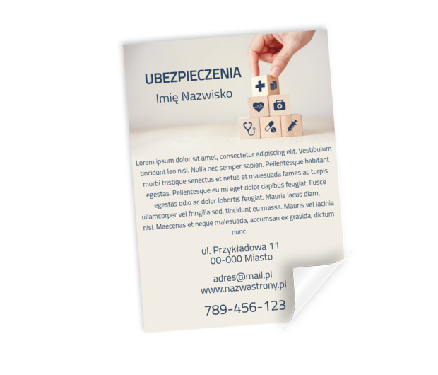 Minimalizm, który popłaca, Finanse i ubezpieczenia, Firma ubezpieczeniowa - Plakaty Netprint szablony online