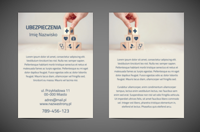 Harmonia i ład czyli budujemy zaufanie, Finanse Ubezpieczenia, Firma ubezpieczeniowa - Ulotki Netprint