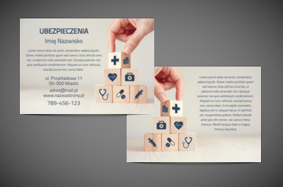 Dobre tło na garść informacji, Finanse Ubezpieczenia, Firma ubezpieczeniowa - Ulotki Netprint