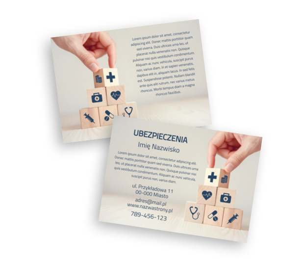 Dobre tło na garść informacji, Finanse Ubezpieczenia, Firma ubezpieczeniowa - Ulotki Netprint szablony online