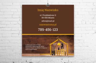 Firma budowlana z wyczuciem, Budownictwo, Firma budowlana - Plakaty Wielkoformatowe Netprint