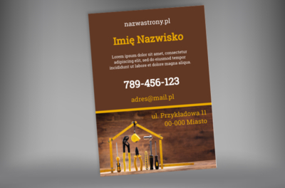 Wyeksponuj swoje logo, Budownictwo, Firma budowlana - Plakaty Netprint