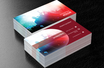 Bawiący się ludzie, Rozrywka, Dyskoteka - Wizytówki Netprint