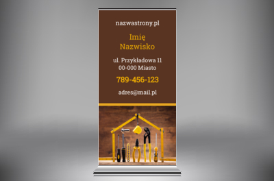 Estetyka, która się mocno wyróżnia, Budownictwo, Firma budowlana - Roll-up Netprint