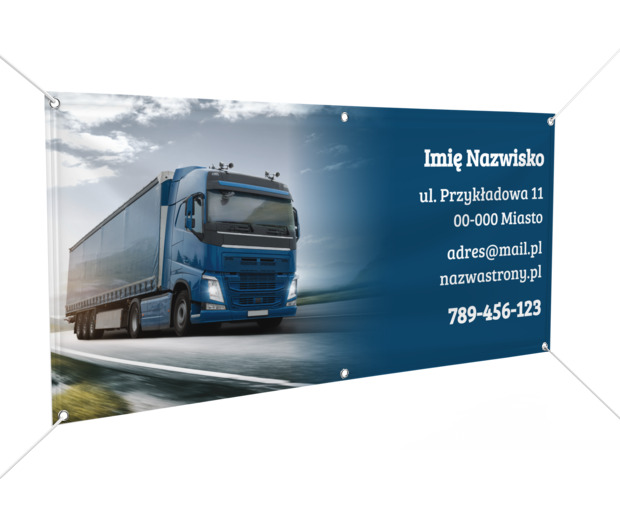 Taki baner budzi respekt, Transport, Transport Towarów - Banery Netprint szablony online
