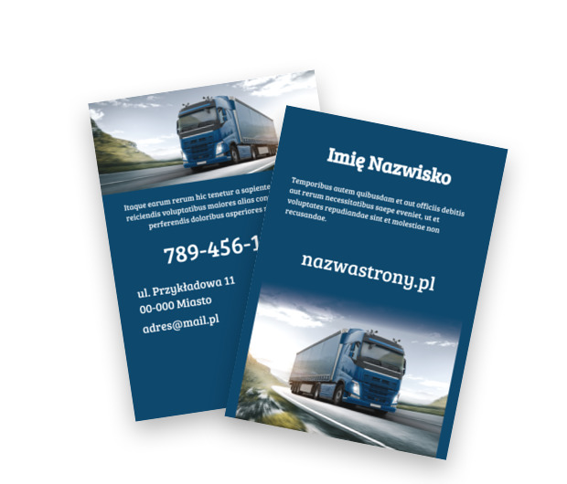 Wręczaj ulotki z dumą, Transport, Transport Towarów  - Ulotki Netprint szablony online