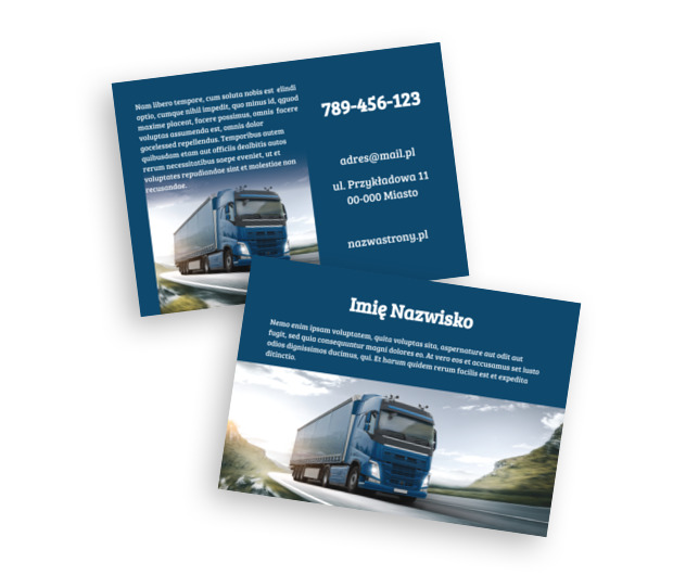 Dobre proporcje, harmonia barw, Transport, Transport Towarów  - Ulotki Netprint szablony online