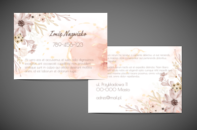 Pastelowo, ale skutecznie, Motywy, Roślinne - Ulotki Netprint