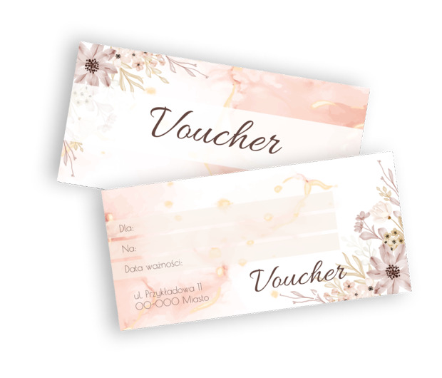 Promocja w oprawie roślinnej, Motywy, Roślinne - Vouchery Netprint szablony online