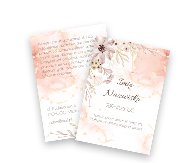 Romantyczne zachęcanie, Motywy, Roślinne - Ulotki Netprint szablony online