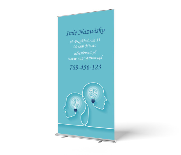 Wyróżnij się kolorem i grafiką, Medycyna, Lekarz - Roll-up Netprint szablony online