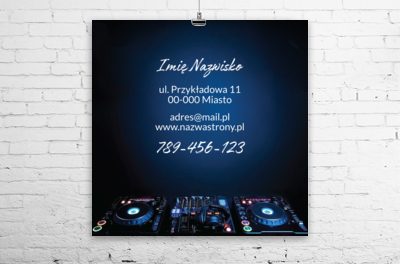 Zapowiedź udanej imprezy, Rozrywka, DJ - Plakaty Wielkoformatowe Netprint