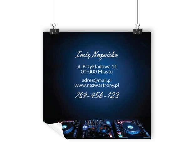 Zapowiedź udanej imprezy, Rozrywka, DJ - Plakaty Wielkoformatowe Netprint szablony online