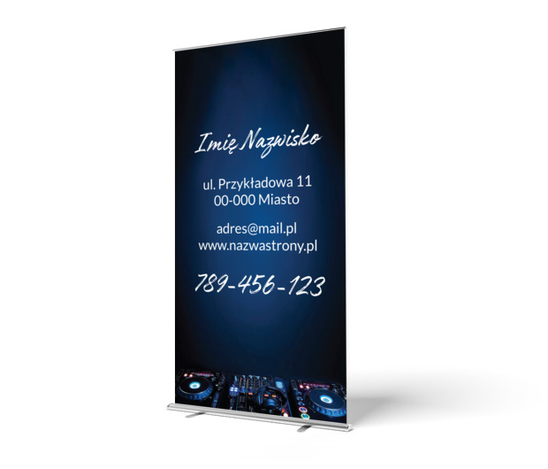 Pokaż, że jesteś profesjonalistą, Rozrywka, Dj - Roll-up Netprint szablony online